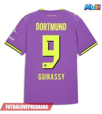 Lacne Muži Futbalové dres Borussia Dortmund Serhou Guirassy #9 2026-27 Krátky Rukáv - Tretina